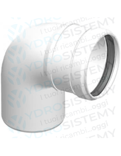 Curva In PPS Chiusa a 90° da Ø80