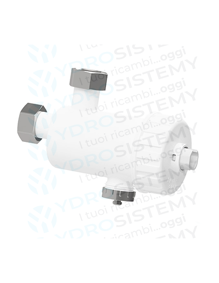 Defangatore Magnetico Idramag Mini V Bianco Orizzontale con Rubinetto