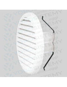 Griglia Circolare Bianca Universale Ø 145 per foro 80-125