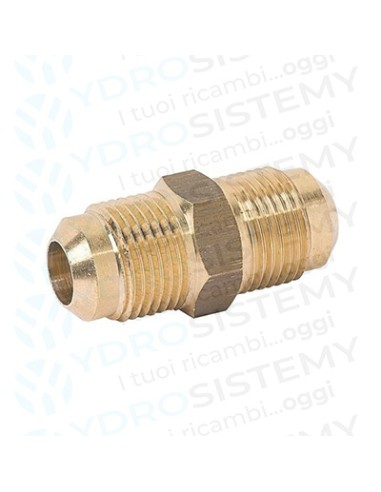 Niples Ottone 3/8" Giunto Doppia Cartella