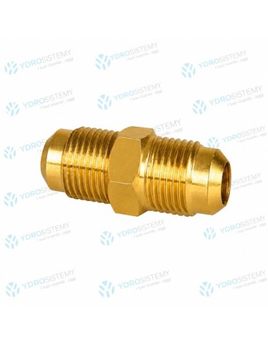 Niples Ottone per Raccordi Condizionamento 1/4" x 1/4" Maschio Filettato