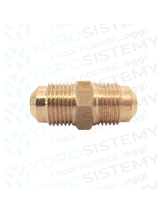 Niples Ottone per Raccordi Condizionamento 3/8" x 3/8" Maschio Filettato