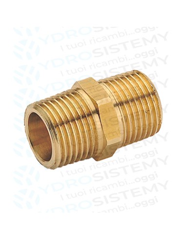 Niples Ottone per Raccordi Maschio/Maschio 1/2"