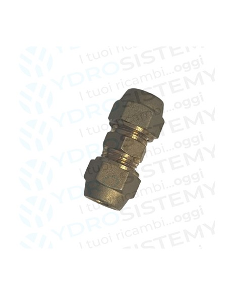 Niples Ottone per Tubo Rame D.1/2" X 1/2"  Doppia Cartella