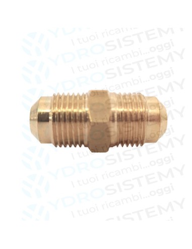 Niples Ottone per Tubo Rame Ø 1/4" X 1/4"