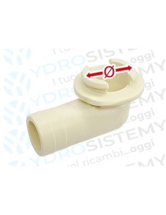 Pipetta Universale Scarico Condensa Ø foro 23mm. Per Unità Esterna Motocondensante