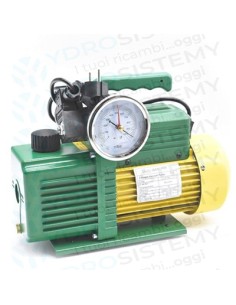 Pompa del Vuoto 6,5 kg Bistadio 51 L/Min High Speed Antideflagrante con Vacuometro e Valvola Solenoide ex: 2P588