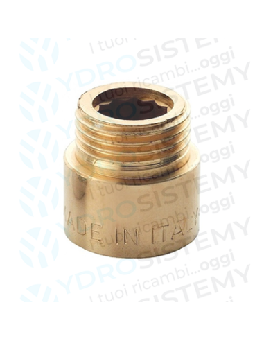 Prolunga Ottone Maschio/Femmina 1/2" x 2 Cm
