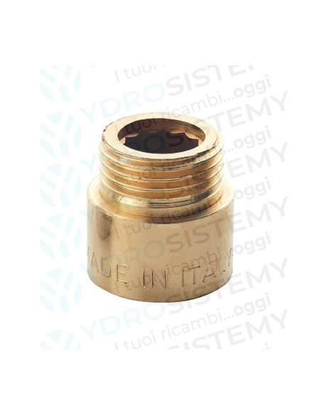 Prolunga Ottone Maschio/Femmina 1/2" x 2 Cm
