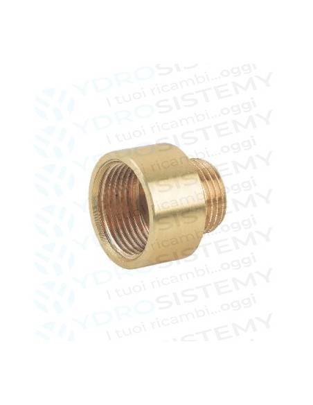 Prolunga Ottone Ridotta per Raccordi Condizionamento Femmina/Maschio 1/2" x 3/8"