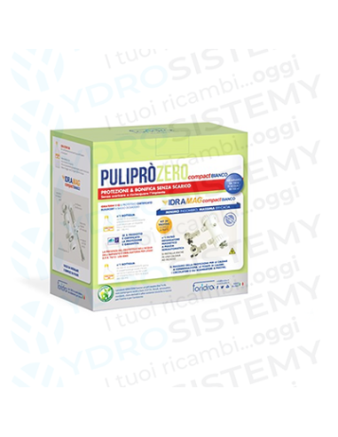 Puliprò Zero Compact BiancoPer Impianti Fino a 100 litri d'acqua