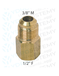 Raccordo Ottone Ridotto Filettato Maschio/Femmina per Condizionamento Femmina 3/8 x 1/2 Maschio Filettato