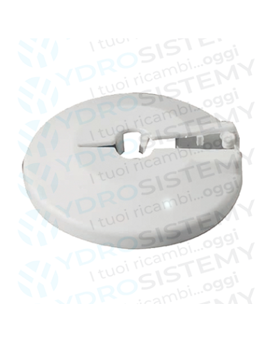 Rosetta Borchia Copritubo per radiatore Circolare in plastica bianca Ø 14