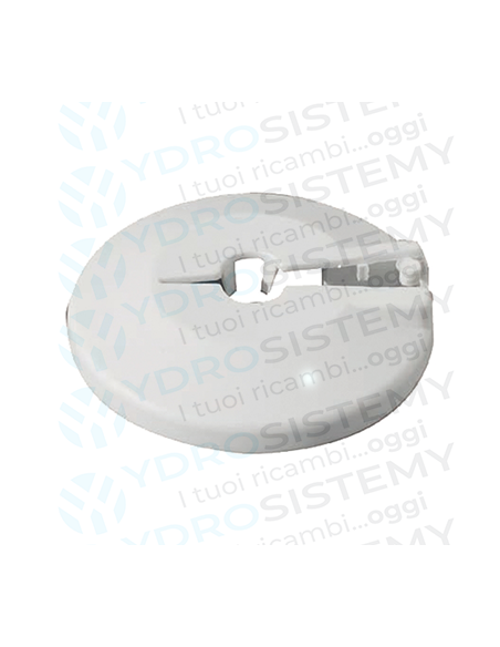 Rosetta Borchia Copritubo per radiatore Circolare in plastica bianca Ø 14