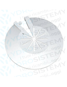 Rosetta Circolare in plastica bianca Ø 16