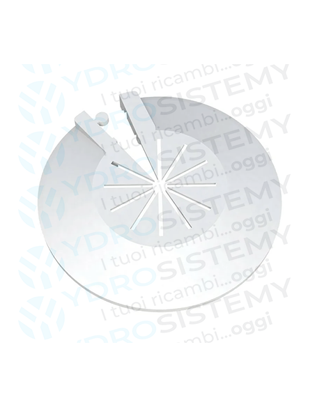 Rosetta Circolare in plastica bianca Ø 16
