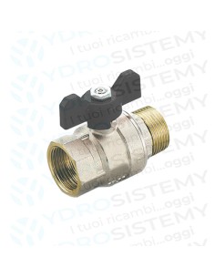 Rubinetto Gas Dritto a Farfalla Evergas Maschio/Femmina 3/4