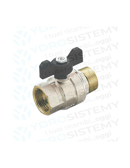 Rubinetto Gas Dritto a Farfalla Evergas Maschio/Femmina 3/4