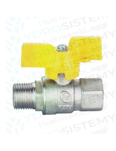 Rubinetto Gas Dritto Maschio/Femmina 3/4"