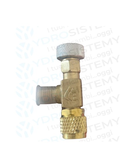 Rubinetto premivalvola/rompivuoto Maschio 1/4" SAE x Femmina 5/16 " SAE