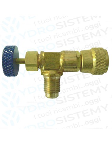Rubinetto premivalvola/rompivuoto Maschio/Femmina 1/4" R404A, R407C, R422D, R22, R134A