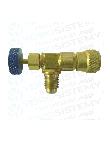 Rubinetto premivalvola/rompivuoto Maschio/Femmina 1/4" R404A, R407C, R422D, R22, R134A