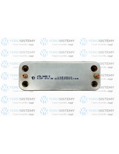 Scambiatore 14 Piastre 16 cm Interasse Comp. Ferroli/Baxi