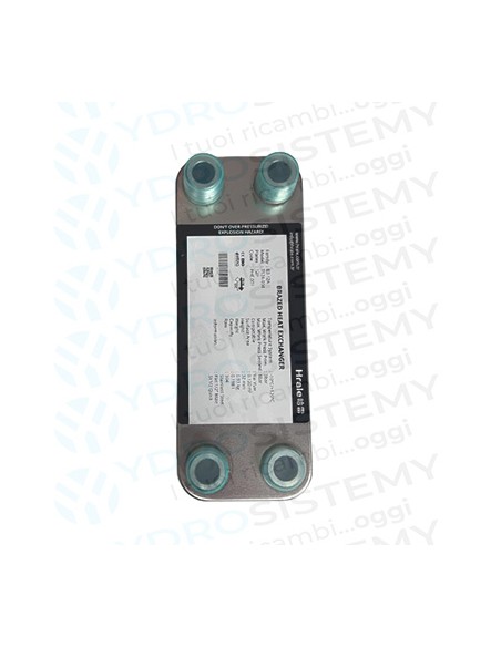 Scambiatore Secondario Sanitario 12 Piastre Innesto Corto Vedi Cod: VARSCM000446