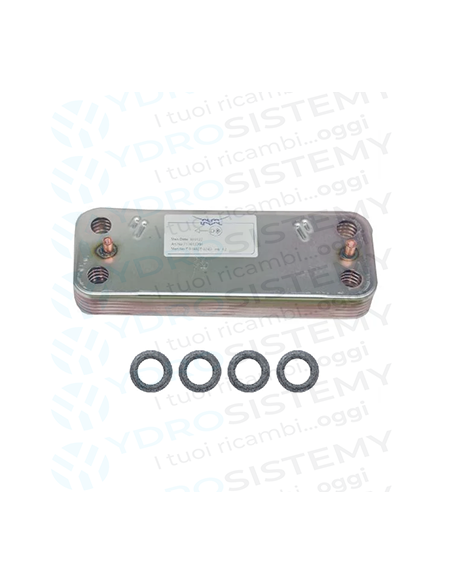 Scambiatore Secondario Sanitario 12 Piastre Interasse 16,6 cm Vedi Cod: 0020118595,  SWESCM037012, SWE4