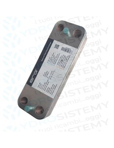 Scambiatore Secondario Sanitario 12 Piastre Interasse 17,3 cm Vedi Cod: S1005800