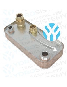 Scambiatore Secondario Sanitario 14 Piastre Raccordo estraibile  Vedi Cod: S015002463, 25132, 6265600A, S015002479, SCAHB479, V