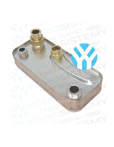 Scambiatore Secondario Sanitario 14 Piastre Raccordo estraibile  Vedi Cod: S015002463, 25132, 6265600A, S015002479, SCAHB479, V