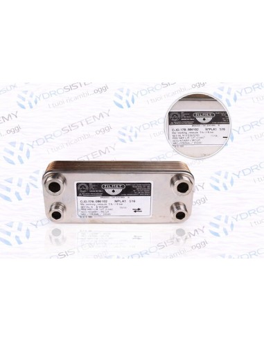 Scambiatore Secondario Sanitario 16 Piastre  Vedi Cod: ZILSCM901602, H015004403