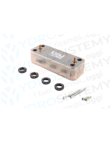 Scambiatore Secondario Sanitario 16 Piastre Interasse 14,5cm + Guarnizioni Vedi Cod: 65116537