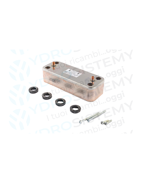 Scambiatore Secondario Sanitario 16 Piastre Interasse 14,5cm + Guarnizioni Vedi Cod: 65116537