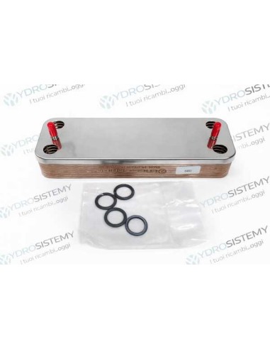 Scambiatore Secondario Sanitario 16 Piastre Interasse 16,6 cm + OR Vedi Cod: 39829110
