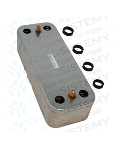 Scambiatore Secondario Sanitario 20 Piastre Interasse 16,6 cm + Guarnizioni