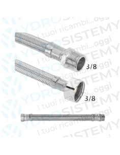 Flessibile Acciaio Inox 3/8" M x 3/8" F cm 25