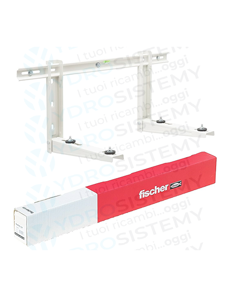 Staffa Universale Klima Klik L.420x400x780mm  Fischer Portata 50+50 kgCon Antivibranti certificata Tuv
