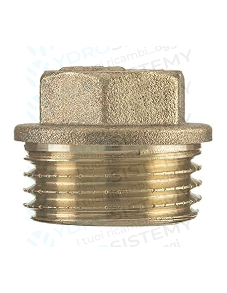 Tappo Ottone Maschio Esagonale 1/2"