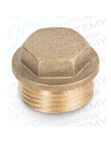 Tappo Ottone Maschio Esagonale 3/4"