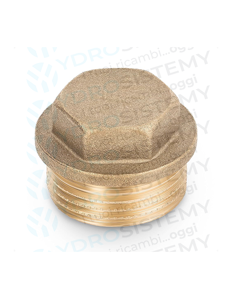Tappo Ottone Maschio Esagonale 3/4"