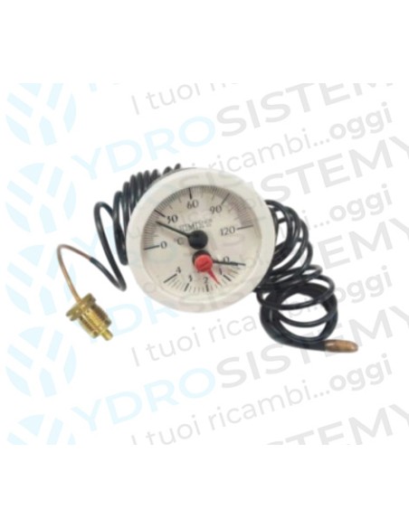 Termoidrometro Termomanometro 0-4 Bar Ø 56 filettato SimeVedi Cod: 047000600 , 571832 , 047000601