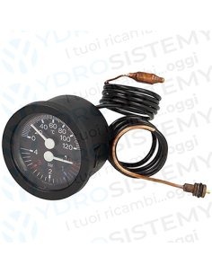 Termoidrometro Termomanometro Ø 4,7cm ad innesto 0-4 Bar 0-120° Beretta Vedi Cod: 4364271