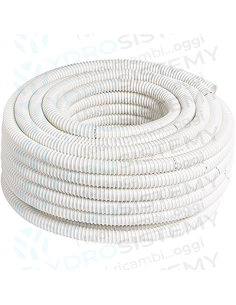 Tubo Corrugato Spiralato Scarico Condensa Per Impianti di Climatizzazione Ø 16mm Interno,  Ø 18mm Esterno