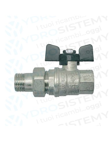 Valvola Acqua con Bocchettone 1/2" a farfalla