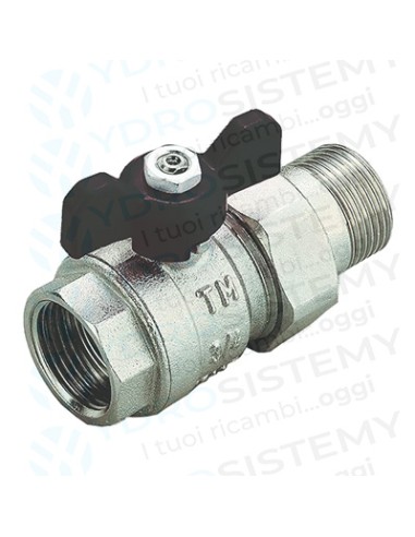 Valvola Acqua con Bocchettone a Farfalla 3/4"