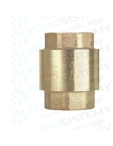 Valvola di Ritegno Ottone Femmina/Femmina 3/4"