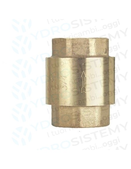 Valvola di Ritegno Ottone Femmina/Femmina 3/4"