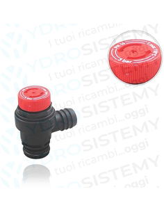 Valvola di Sicurezza 3 Bar in plastica a innesto con O-Ring + porta gomma  Vedi cod: 95000684, 87160102470